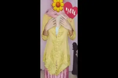 Live Ukhti Kebaya Hijab Pink Menggoda Indo Viral